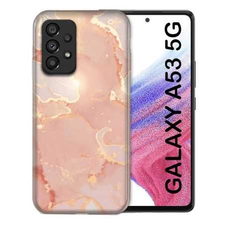 Coque Pour Samsung Galaxy A53 5G Texture Marbre Rose