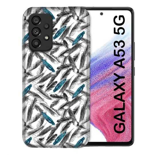 Coque Pour Samsung Galaxy A53 5G Texture Plume Canard