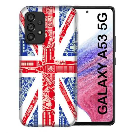 Coque Pour Samsung Galaxy A53 5G Voyage Angleterre Blanc