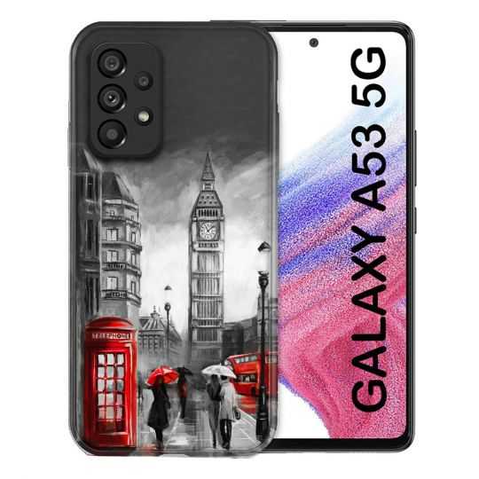 Coque Pour Samsung Galaxy A53 5G Voyage Angleterre Londres Vintage