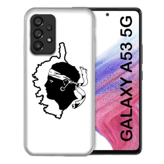 Coque Pour Samsung Galaxy A53 5G Voyage Corse Blanc