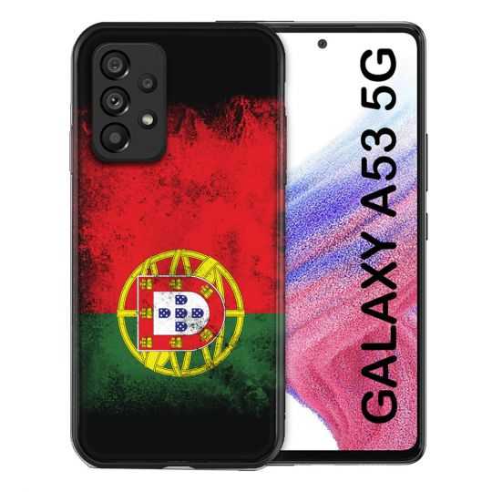 Coque Pour Samsung Galaxy A53 5G Voyage Portugal Drapeau