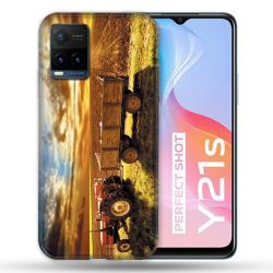 Coque Pour Vivo Y21 / Y21S / Y33S Agriculture Tracteur Color