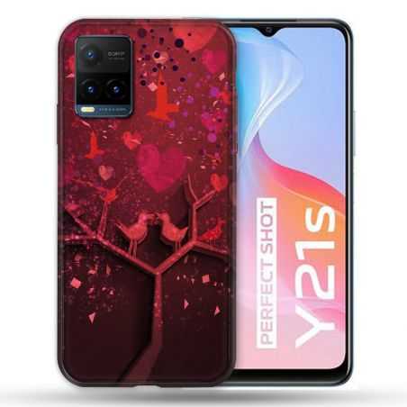 Coque Pour Vivo Y21 / Y21S / Y33S Amour Arbre