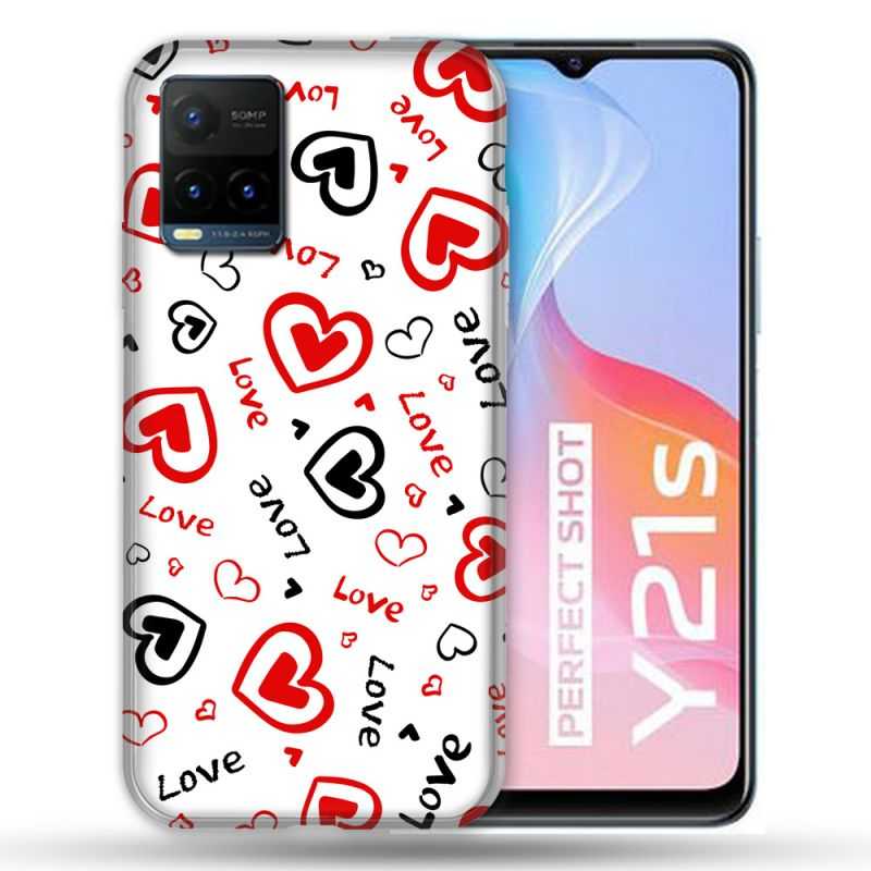 Coque Pour Vivo Y21 / Y21S / Y33S Amour Love