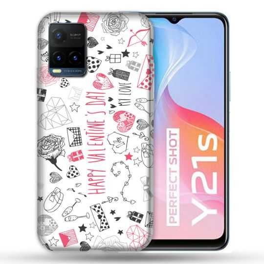 Coque Pour Vivo Y21 / Y21S / Y33S Amour Valentines