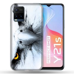 Coque Pour Vivo Y21 / Y21S / Y33S Animal Aigle Royal Blanc