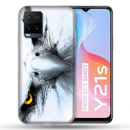 Coque Pour Vivo Y21 / Y21S / Y33S Animal Aigle Royal Blanc