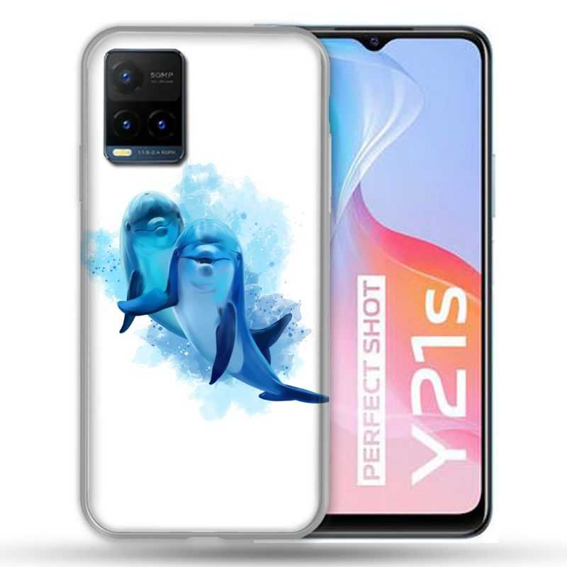 Coque Pour Vivo Y21 / Y21S / Y33S Animal Dauphin Duo