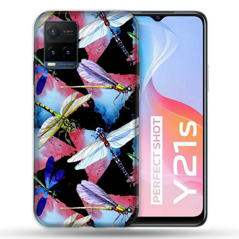 Coque Pour Vivo Y21 / Y21S / Y33S Animal Libellule