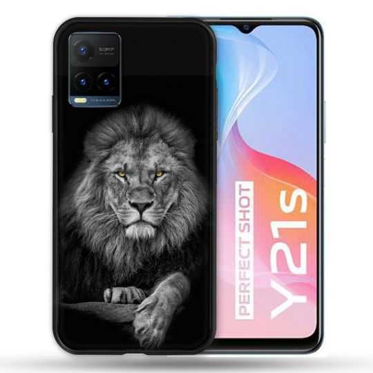 Coque Pour Vivo Y21 / Y21S / Y33S Animal Lion Majestueux