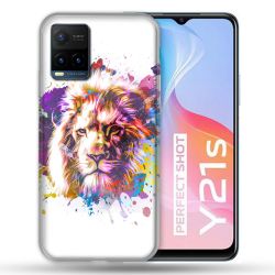 Coque Pour Vivo Y21 / Y21S / Y33S Animal Lion Tag