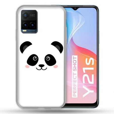 Coque Pour Vivo Y21 / Y21S / Y33S Animal Panda Blanc