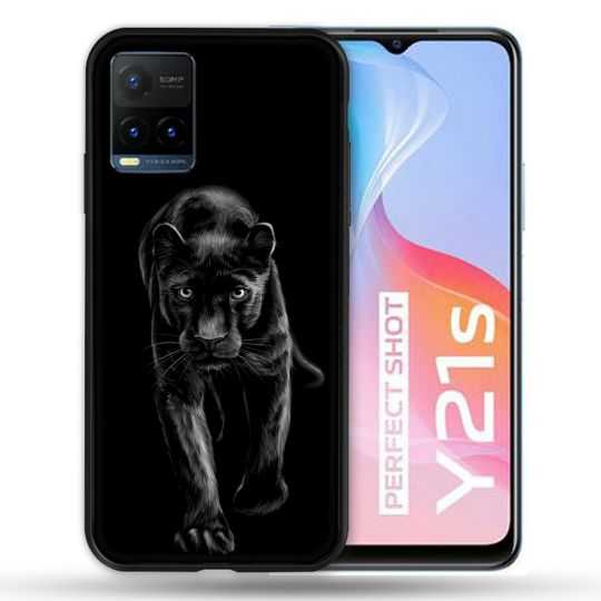 Coque Pour Vivo Y21 / Y21S / Y33S Animal Panthère Noire