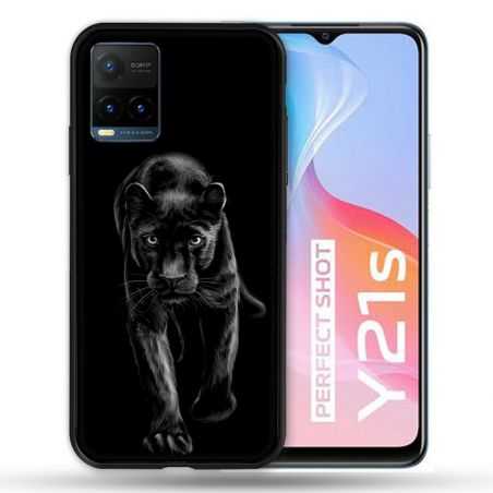 Coque Pour Vivo Y21 / Y21S / Y33S Animal Panthère Noire