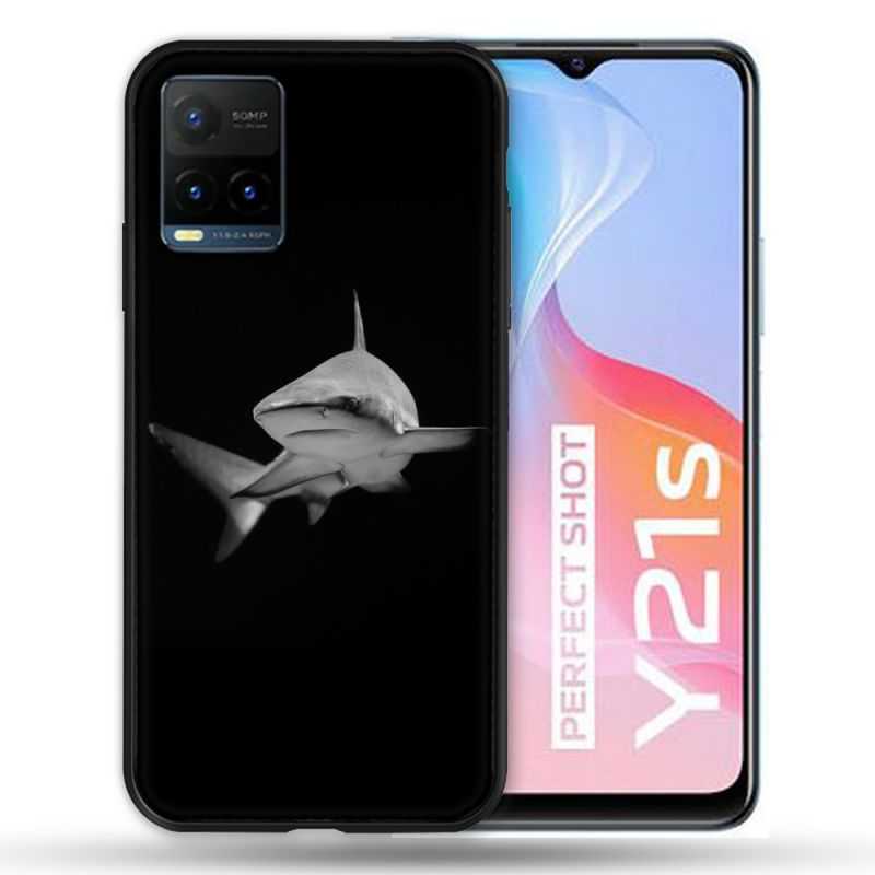 Coque Pour Vivo Y21 / Y21S / Y33S Animal Requin Sombre