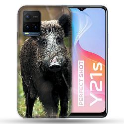 Coque Pour Vivo Y21 / Y21S / Y33S Chasse Sanglier bois