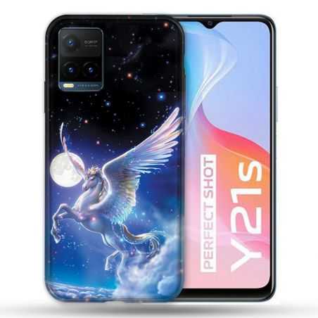 Coque Pour Vivo Y21 / Y21S / Y33S Fantastique Licorne Céleste