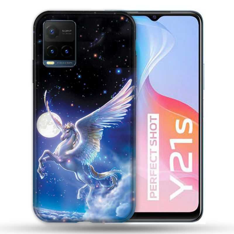 Coque Pour Vivo Y21 / Y21S / Y33S Fantastique Licorne Céleste
