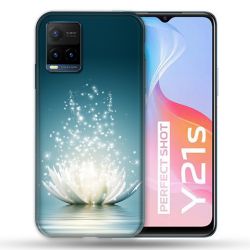 Coque Pour Vivo Y21 / Y21S / Y33S Fleur Lotus Blanc