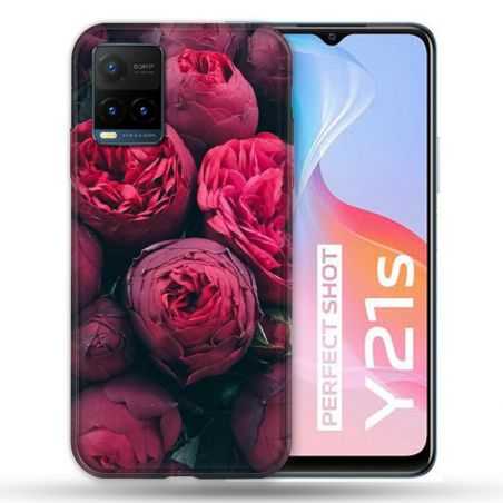 Coque Pour Vivo Y21 / Y21S / Y33S Fleur Pivoine