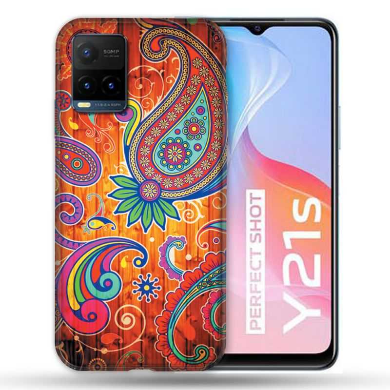 Coque Pour Vivo Y21 / Y21S / Y33S Fleur Psychedelic