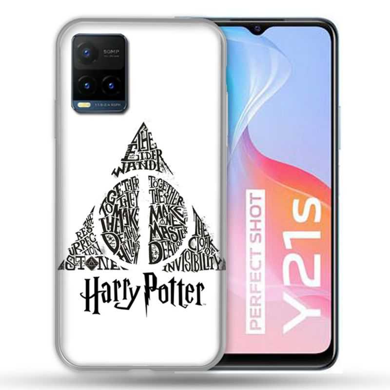 Coque Pour Vivo Y21 / Y21S / Y33S Harry Potter Hollows triangle Blanc