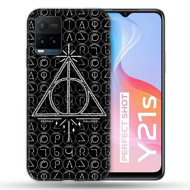 Coque Pour Vivo Y21 / Y21S / Y33S Harry Potter Hollows Triangle Noir