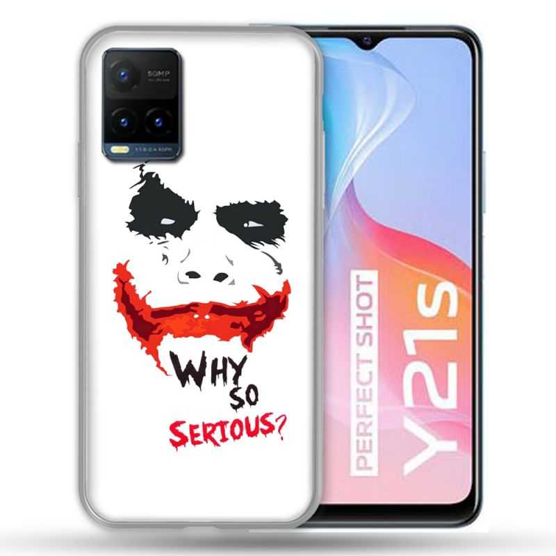 Coque Pour Vivo Y21 / Y21S / Y33S Joker Blanc