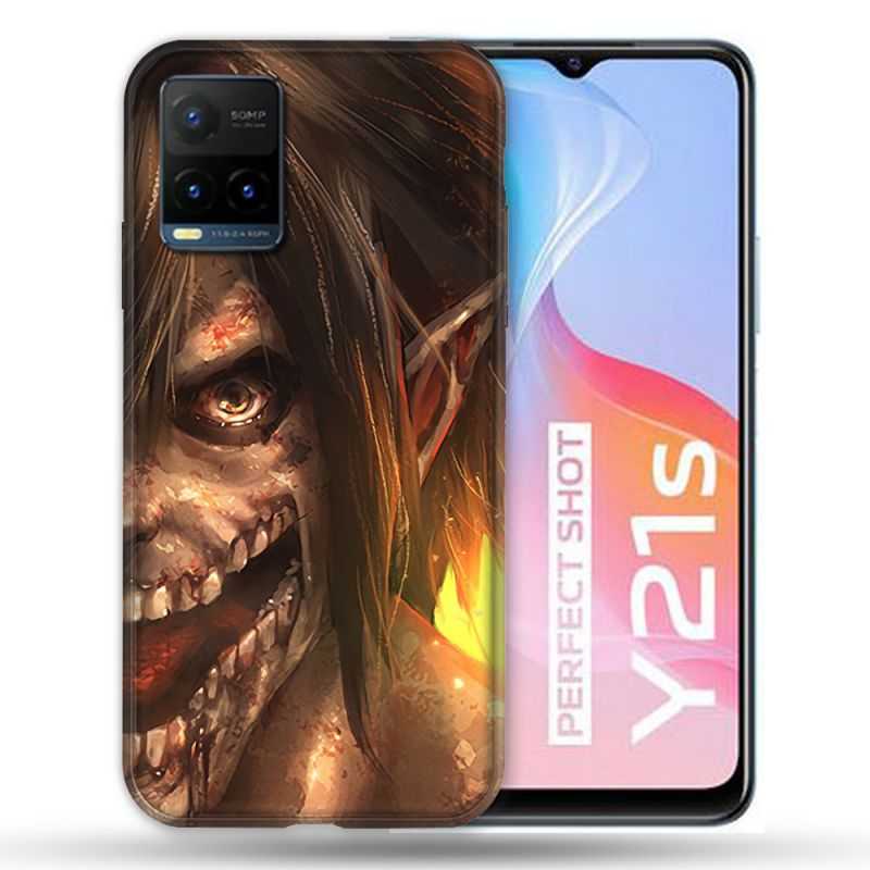 Coque Pour Vivo Y21 / Y21S / Y33S Manga Attaque Titans Eren Titan