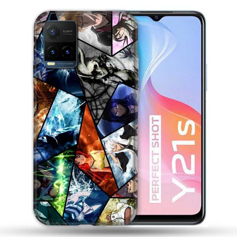 Coque Pour Vivo Y21 / Y21S / Y33S Manga Bleach Pele Mele