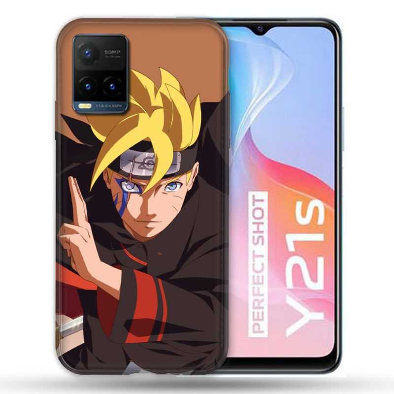 Coque Pour Vivo Y21 / Y21S / Y33S Manga Boruto Signe