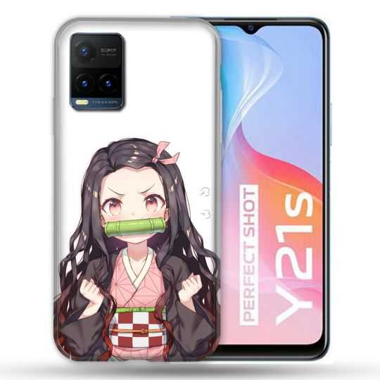 Coque Pour Vivo Y21 / Y21S / Y33S Manga Demon Slayer Nezuko