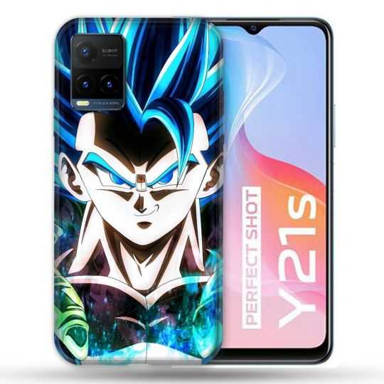 Coque Pour Vivo Y21 / Y21S / Y33S Manga Dragon Ball Gogeta Visage