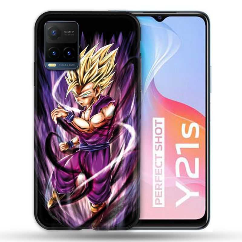 Coque Pour Vivo Y21 / Y21S / Y33S Manga Dragon Ball Sangohan Violet