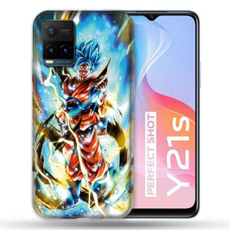 Coque Pour Vivo Y21 / Y21S / Y33S Manga Dragon Ball Sangoku Blanc