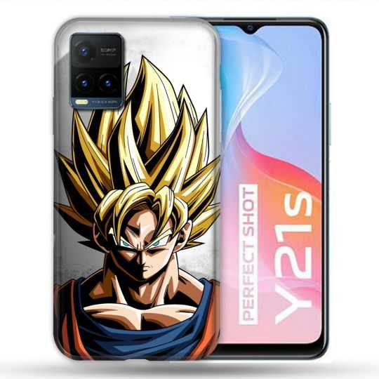 Coque Pour Vivo Y21 / Y21S / Y33S Manga Dragon Ball Sangoku Portrait