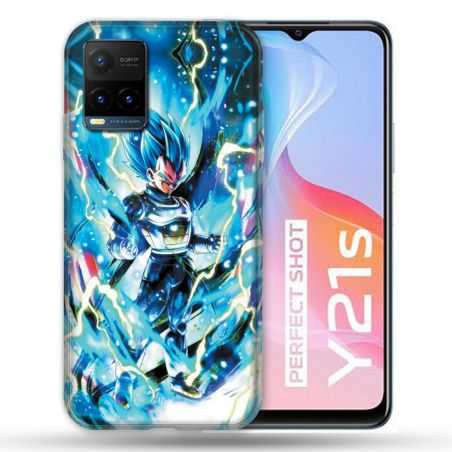 Coque Pour Vivo Y21 / Y21S / Y33S Manga Dragon Ball Vegeta Bleu