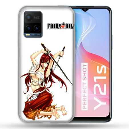 Coque Pour Vivo Y21 / Y21S / Y33S Manga Fairy Tail Erza