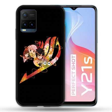 Coque Pour Vivo Y21 / Y21S / Y33S Manga Fairy Tail Logo Noir