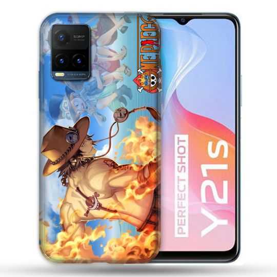 Coque Pour Vivo Y21 / Y21S / Y33S Manga One Piece Ace Color
