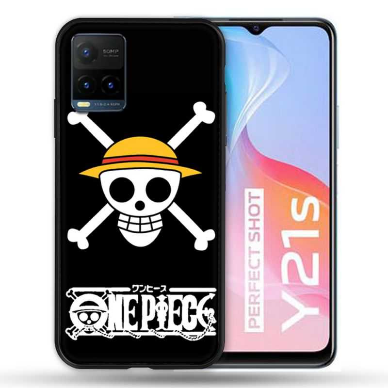 Coque Pour Vivo Y21 / Y21S / Y33S Manga One Piece Tete de Mort