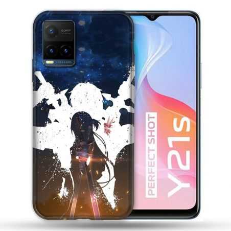 Coque Pour Vivo Y21 / Y21S / Y33S Manga SAO sword Art Online Asuna