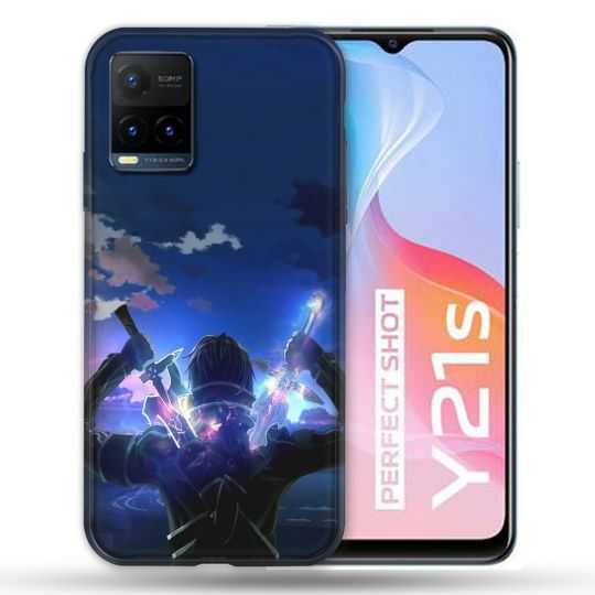 Coque Pour Vivo Y21 / Y21S / Y33S Manga SAO sword Art Online Epee