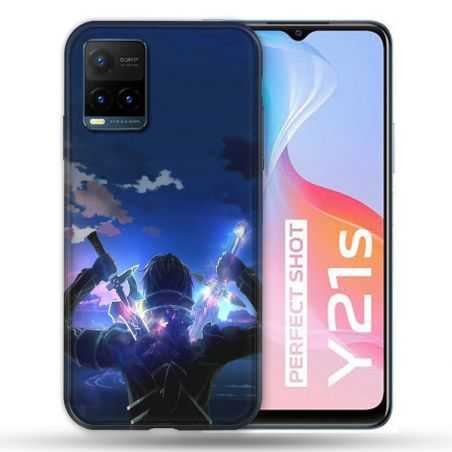 Coque Pour Vivo Y21 / Y21S / Y33S Manga SAO sword Art Online Epee