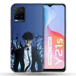Coque Pour Vivo Y21 / Y21S / Y33S Manga Solo Leveling Sung Bleu