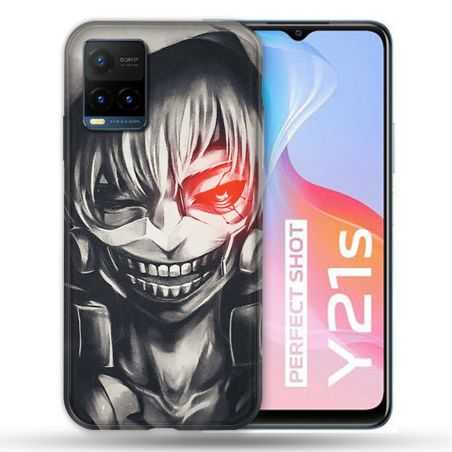 Coque Pour Vivo Y21 / Y21S / Y33S Manga Tokyo Ghoul Kaneki Noir