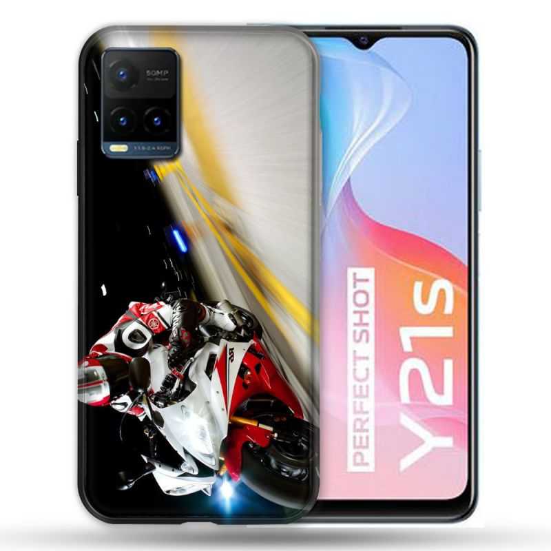 Coque Pour Vivo Y21 / Y21S / Y33S Moto Course GP R6