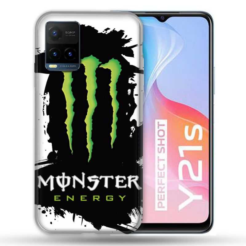 Coque Pour Vivo Y21 / Y21S / Y33S Monster Energy Tache