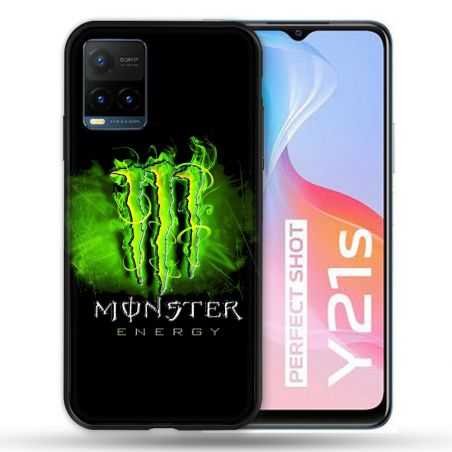 Coque Pour Vivo Y21 / Y21S / Y33S Monster Energy Vert